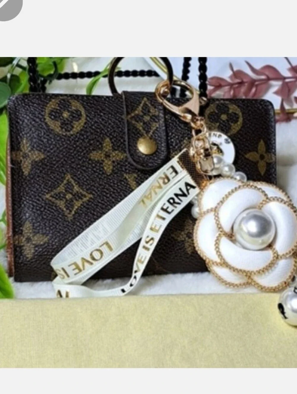 Louis Vuitton Bifold Monogram Kisslock Wallet Authentic WITH COA